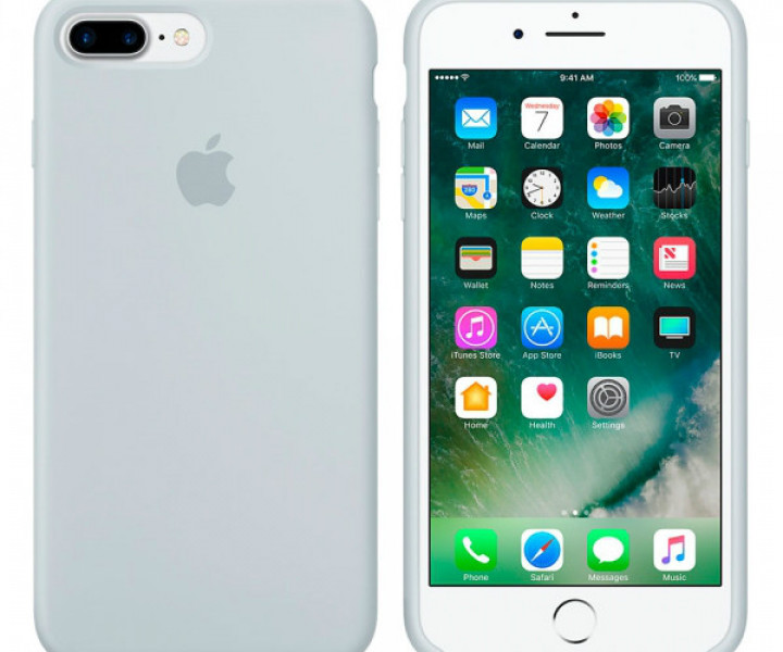 Чохол Apple iPhone 7 Plus Silicone Case - Mist Blue (MQ5C2)